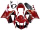 Migliori Carena Moto Honda VTR1000 2000-2006 - Rosso Nero Banda Corsa