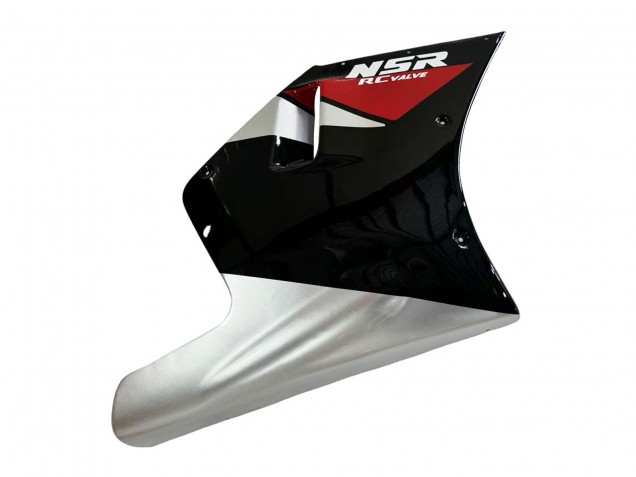 Migliori Carena Moto Honda NSR250R 1988-1989 - Argento Rosso Nero Lucido
