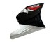 Migliori Carena Moto Honda NSR250R 1988-1989 - Argento Rosso Nero Lucido