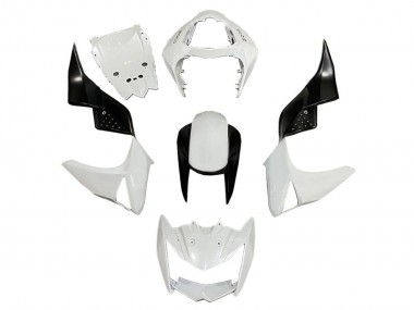 Migliori Carena Moto Kawasaki Z1000 2003-2006 - Bianco Nero Lucido