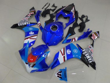 Migliori Carena Moto Yamaha YZF R1 2007-2008 - Blu Bianco Rosso Nero