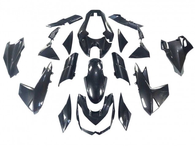 Migliori Carena Moto Kawasaki Z1000 2010-2013 - Nero Fibra di Carbonio