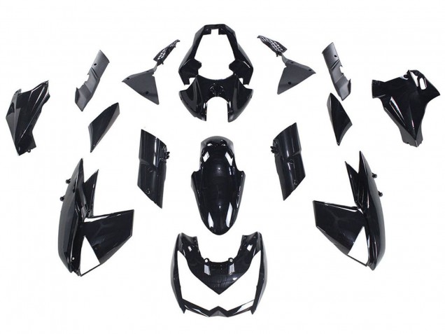 Migliori Carena Moto Kawasaki Z1000 2010-2013 - Nero Lucido
