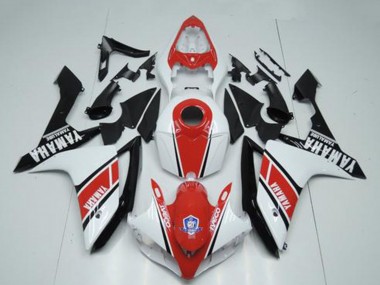 Migliori Carena Moto Yamaha YZF R1 2007-2008 - Bianco Rosso Nero Lucido