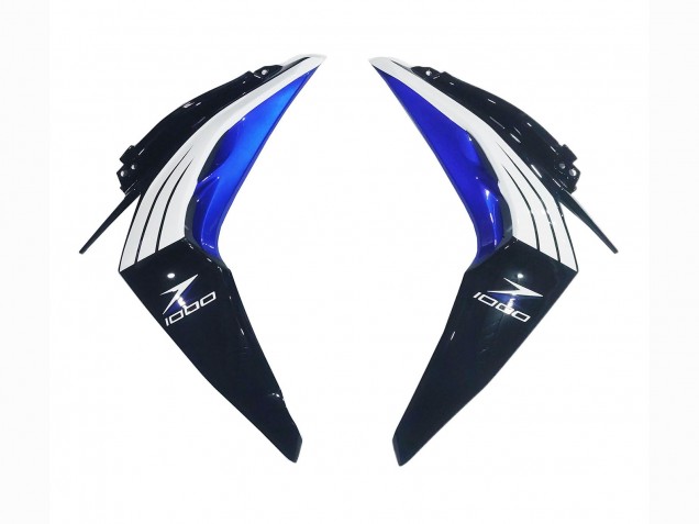 Migliori Carena Moto Kawasaki Z1000 2014-2019 - Bianco Blu Nero