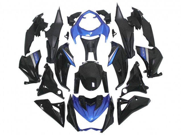 Migliori Carena Moto Kawasaki Z1000 2014-2019 - Blu Nero Lucido