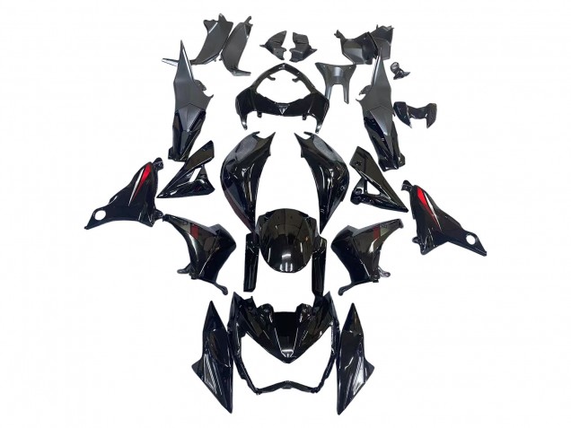 Migliori Carena Moto Kawasaki Z800 2013-2018 - Nero Lucido Rosso