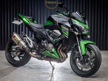Migliori Carena Moto Kawasaki Z800 2013-2018 - Verde Nero Lucido