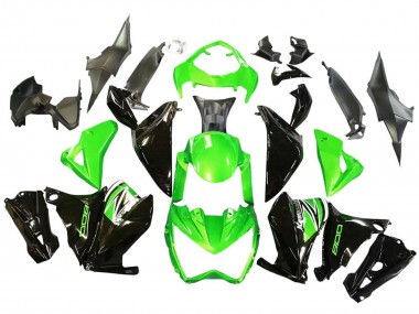 Migliori Carena Moto Kawasaki Z800 2013-2018 - Verde Nero Lucido