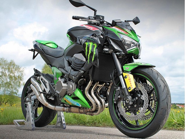 Migliori Carena Moto Kawasaki Z800 2013-2018 - Verde Nero Lucido Rosso Giallo