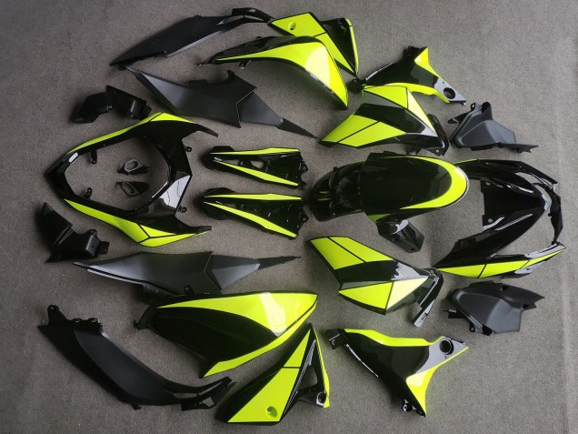 Migliori Carena Moto Kawasaki Z800 2013-2018 - Nero Lucido Neon Giallo