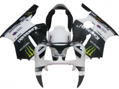 Migliori Carena Moto Kawasaki ZX12R 2000-2001 - Bianco Nero Giallo Elf Mostro
