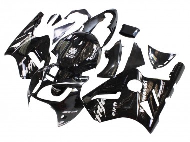 Migliori Carena Moto Kawasaki ZX12R 2000-2001 - Nero Lucido Bianco Elf Nevicare