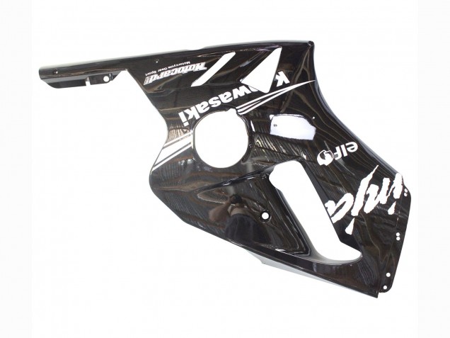 Migliori Carena Moto Kawasaki ZX12R 2000-2001 - Nero Lucido Bianco Elf Nevicare