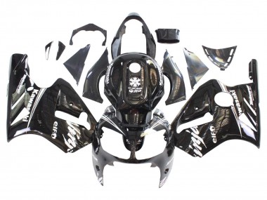Migliori Carena Moto Kawasaki ZX12R 2000-2001 - Nero Lucido Bianco Elf Nevicare