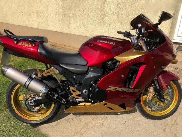 Migliori Carena Moto Kawasaki ZX12R 2000-2001 - Rosso Oro