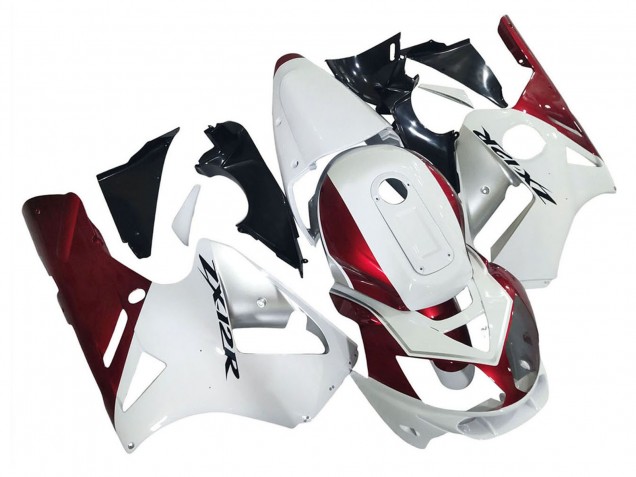 Migliori Carena Moto Kawasaki ZX12R 2002-2006 - Bianco Rosso Nero