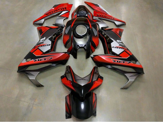 Migliori Carena Moto Honda CBR650R 2019-2020 - Argento Rosso Nero Lucido