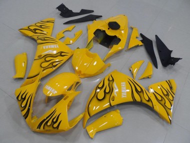 Migliori Carena Moto Yamaha YZF R1 2009-2011 - Giallo Nero Fiamma