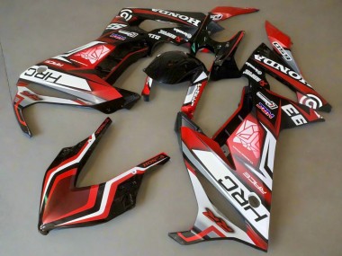 Migliori Carena Moto Honda CBR650R 2021-2023 - Bianco Rosso Nero Lucido HRC