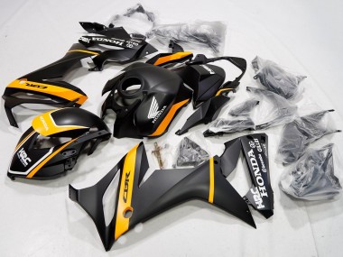 Migliori Carena Moto Honda CBR650R 2021-2023 - Nero Opaco Giallo HRC