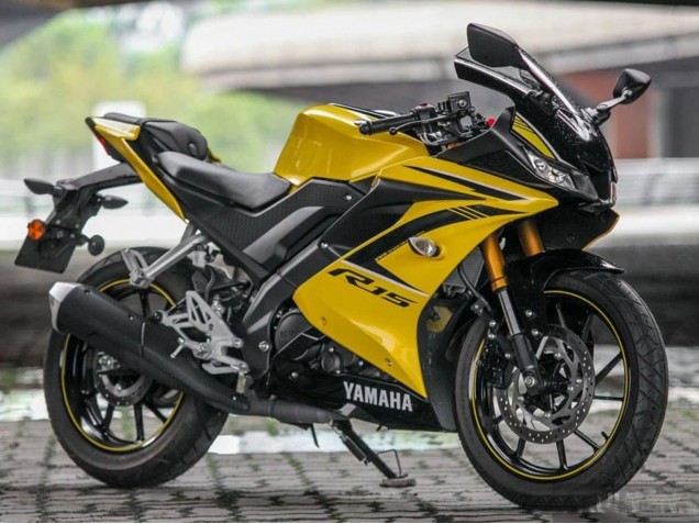 Migliori Carena Moto Yamaha YZF R15 2018-2024 - Giallo Nero