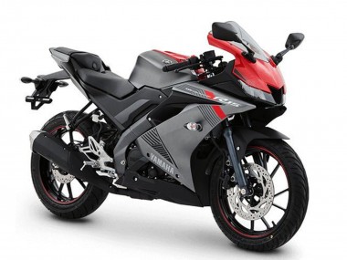 Migliori Carena Moto Yamaha YZF R15 2018-2024 - Grigio Opaco Rosso