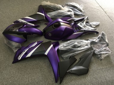 Migliori Carena Moto Yamaha YZF R3/R25 2015-2018 - Bianco Viola Nero Opaco