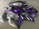 Migliori Carena Moto Yamaha YZF R3/R25 2015-2018 - Bianco Viola Nero Opaco