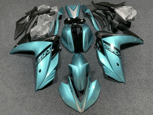 Migliori Carena Moto Yamaha YZF R3/R25 2015-2018 - Azzurro Chiaro Nero