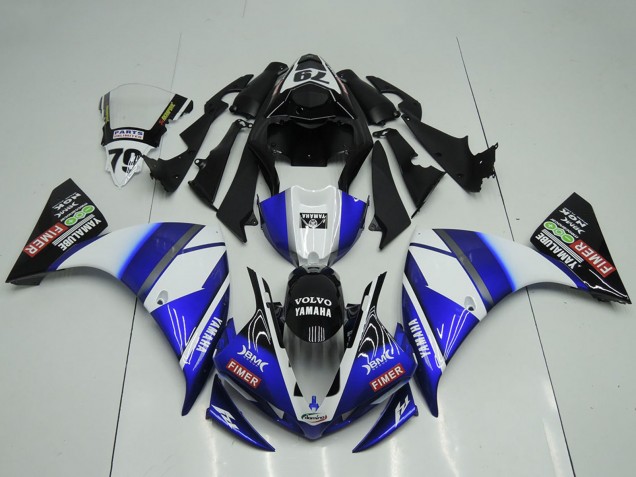 Migliori Carena Moto Yamaha YZF R1 2009-2011 - Bianco Blu Nero Sterilgarda