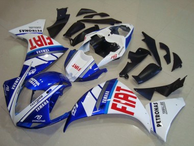 Migliori Carena Moto Yamaha YZF R1 2009-2011 - Bianco Blu Rosso Fiat
