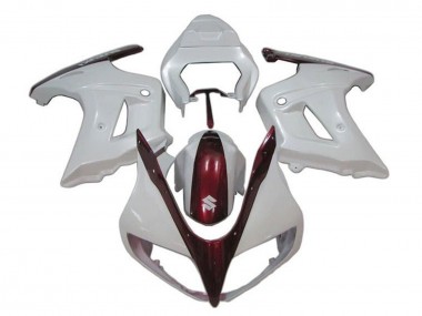 Migliori Carena Moto Suzuki SV650 2003-2013 - Bianco Caramella Rosso