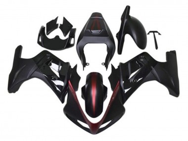 Migliori Carena Moto Suzuki SV650 2003-2013 - Nero Opaco Rosso Nero Lucido