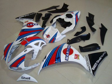 Migliori Carena Moto Yamaha YZF R1 2009-2011 - Bianco Blu Rosso Nero Martini