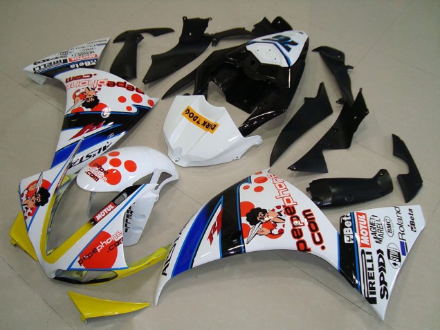 Migliori Carena Moto Yamaha YZF R1 2009-2011 - Bianco Rosso Giallo Nero Pepe Phone Dark Dog