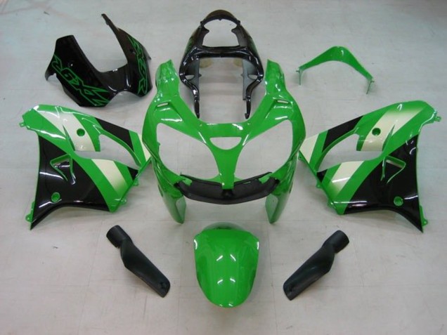 Migliori Carena Moto Kawasaki ZX9R 2002-2003 - Verde Bianco Nero