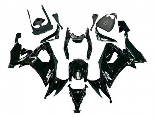 Migliori Carena Moto Kawasaki ZX10R 2008-2010 - Nero Lucido Bianco Decal
