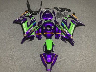 Migliori Carena Moto Kawasaki ZX10R 2016-2020 - Viola Verde Trick Star Kobelco
