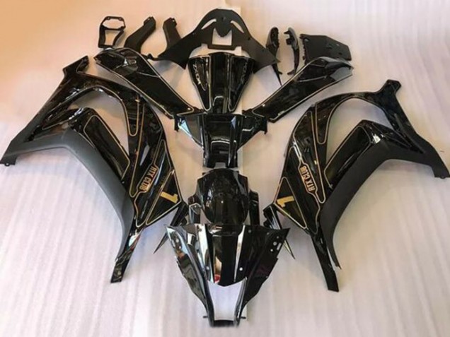 Migliori Carena Moto Kawasaki ZX10R 2016-2020 - Nero Lucido Oro