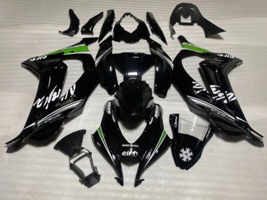 Migliori Carena Moto Kawasaki ZX10R 2016-2020 - Nero Lucido Bianco Verde Banda Nevicare