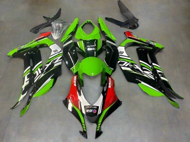 Migliori Carena Moto Kawasaki ZX10R 2016-2020 - Verde Nero Rosso Bianco Elf