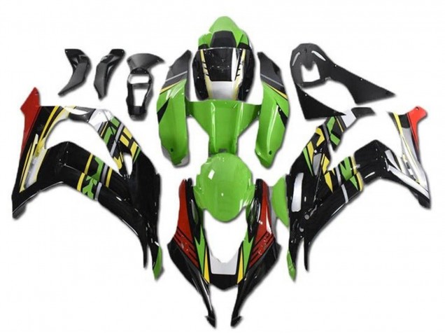 Migliori Carena Moto Kawasaki ZX10R 2016-2020 - Verde Rosso Giallo Nero