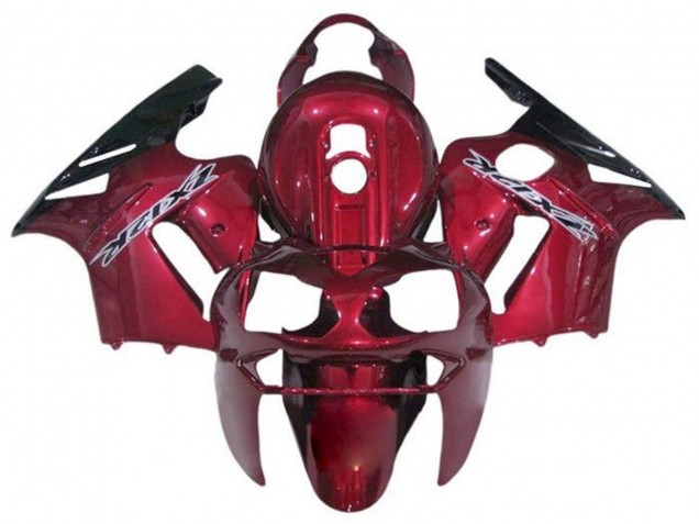 Migliori Carena Moto Kawasaki ZX12R 2000-2001 - Caramella Rosso Nero Bianco