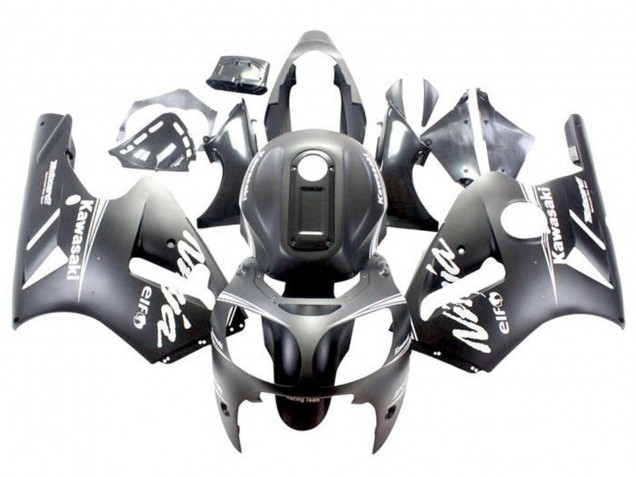 Migliori Carena Moto Kawasaki ZX12R 2000-2001 - Nero Opaco Bianco