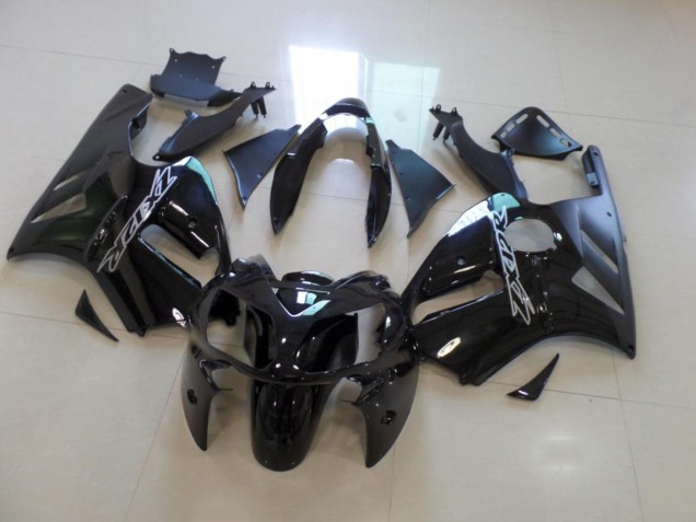Migliori Carena Moto Kawasaki ZX12R 2002-2006 - Nero Lucido Nero Opaco