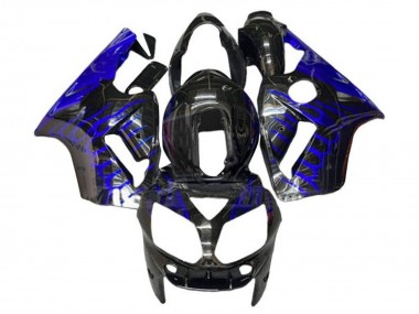 Migliori Carena Moto Kawasaki ZX12R 2002-2006 - Nero Lucido Blu Fiamma