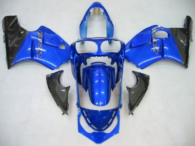 Migliori Carena Moto Kawasaki ZX12R 2002-2006 - Blu Nero Lucido