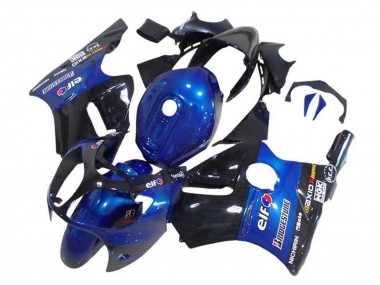 Migliori Carena Moto Kawasaki ZX12R 2002-2006 - Blu Nero Lucido Elf Bridgestone