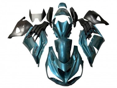 Migliori Carena Moto Kawasaki ZX14R ZZR1400 2012-2024 - Metallico Blu Verde Acqua